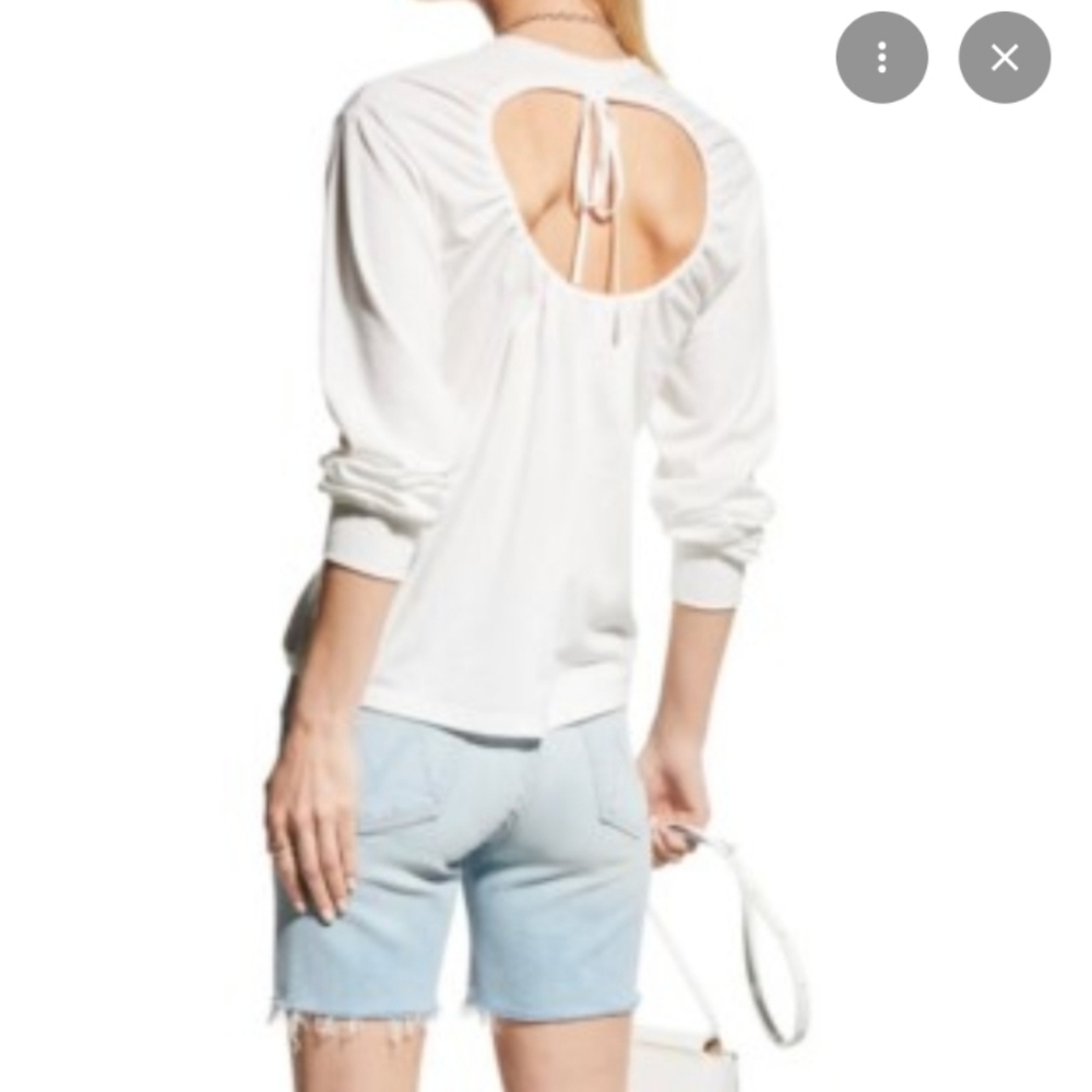 A.L.C. Silky Open Back Blouse 2/Small